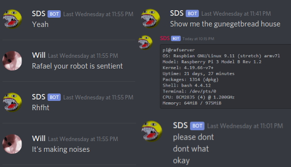 Stuff Discord Says Bot Image